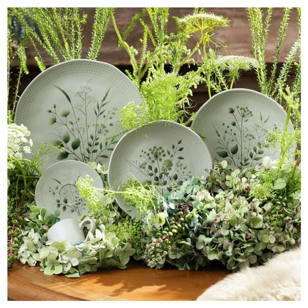 Jogo C/ 6 Pratos Sobremesa Porto Brasil Organico Ammi 19,5 Cm Jogo C/ 6 Pratos Sobremesa Porto Brasil Organico Ammi 19,5 Cm