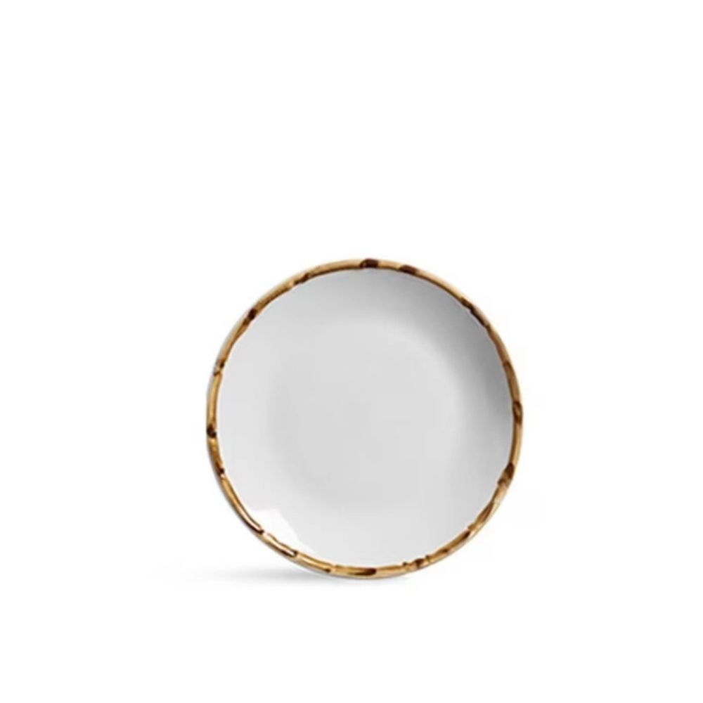 Jogo C/ 6 Pratos Sobremesa Scalla Bambu 20 Cm