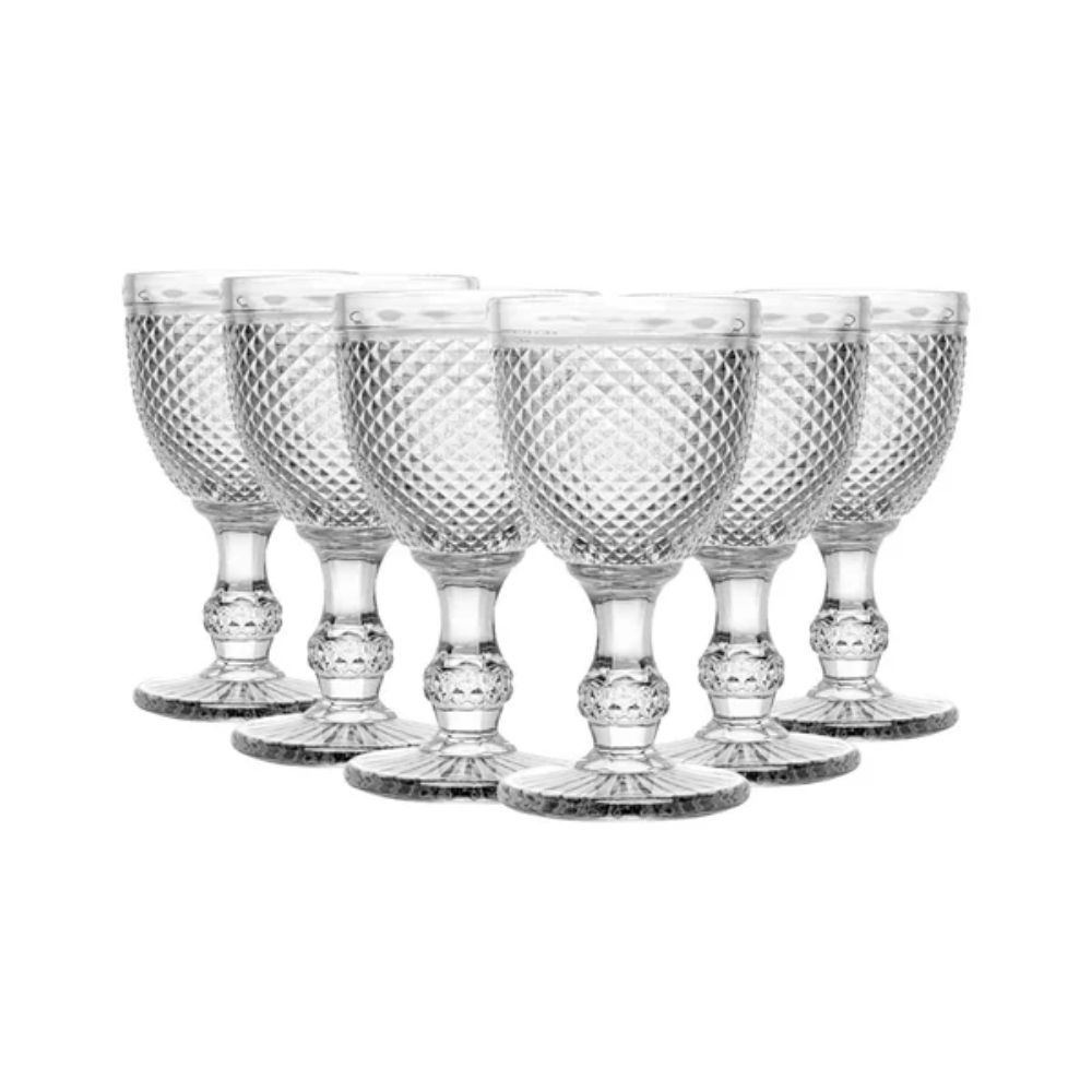 Jogo C/ 6 Tacas Para Agua Bico de Jaca Bon Goumert 300 Ml Jogo C/ 6 Tacas Para Agua Bico de Jaca Bon Goumert 300 Ml