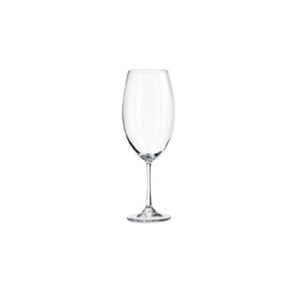 Jogo C / 6 Tacas Para Vinho Cabernet Bohemia Barbara 630 Ml
