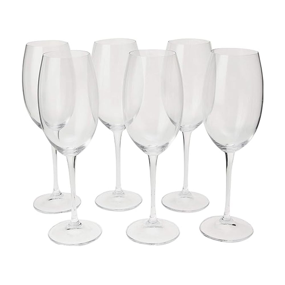 Jogo C / 6 Tacas Para Vinho Tinto Bohemia Fulica 630 Ml