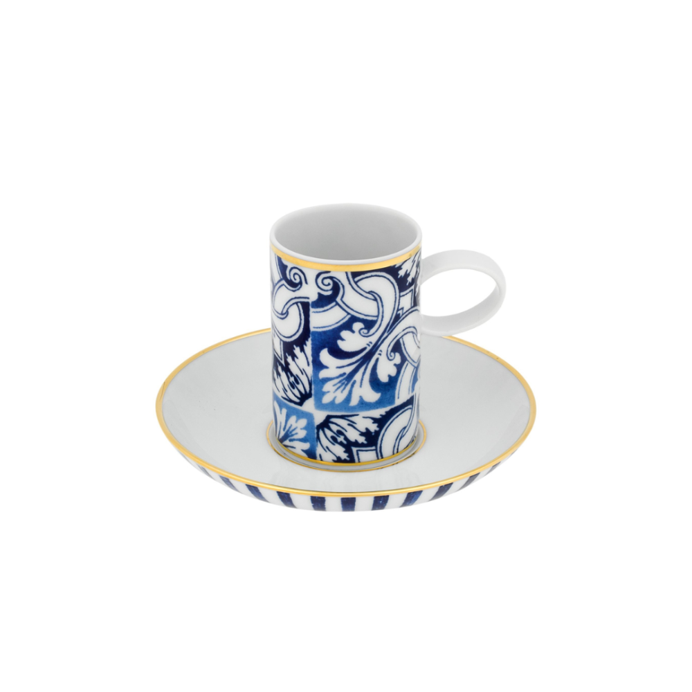Jogo C/4 Xicaras Para Cafe Com Pires Vista Alegre Transatlantica 90 Ml Jogo C/4 Xicaras Para Cafe Com Pires Vista Alegre Transatlantica 90 Ml