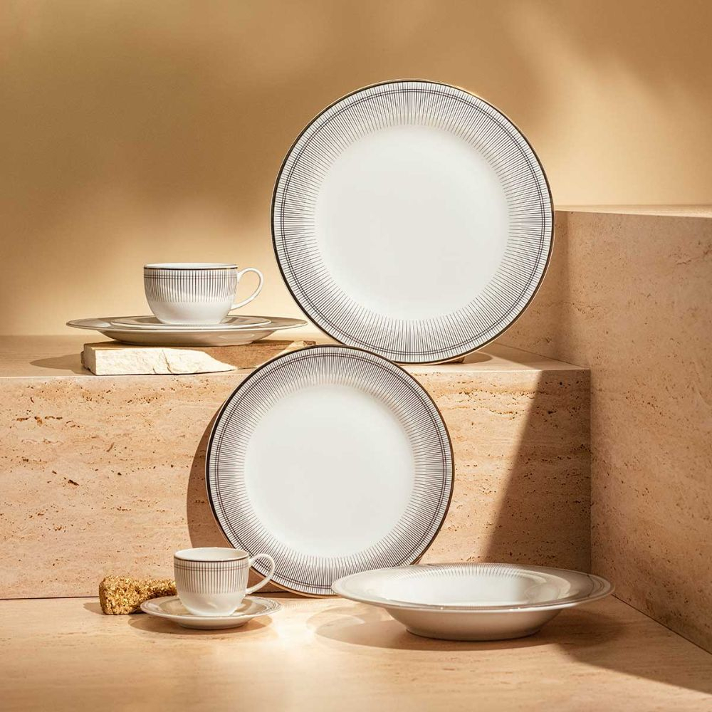 Jogo C/6 Pratos Raso Strauss Harmonia 28 Cm