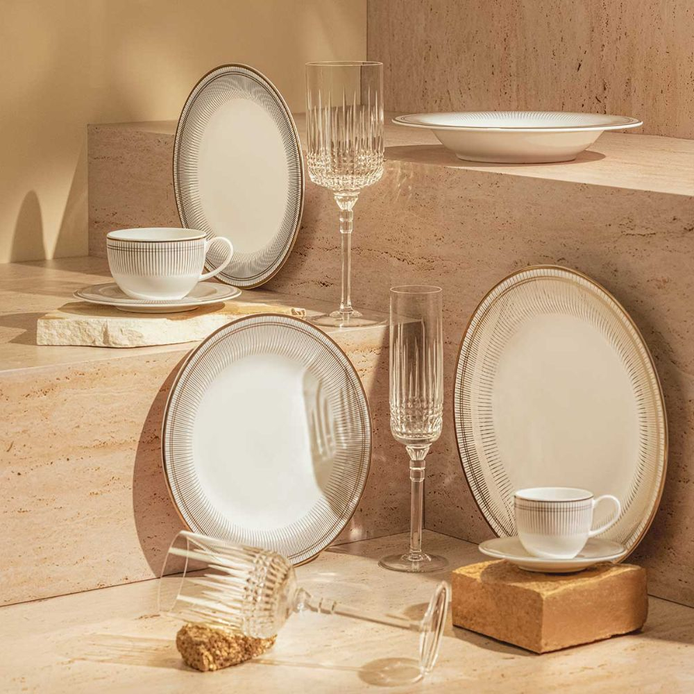 Jogo C/6  Xicara Para Cha Strauss Harmonia 270 Ml