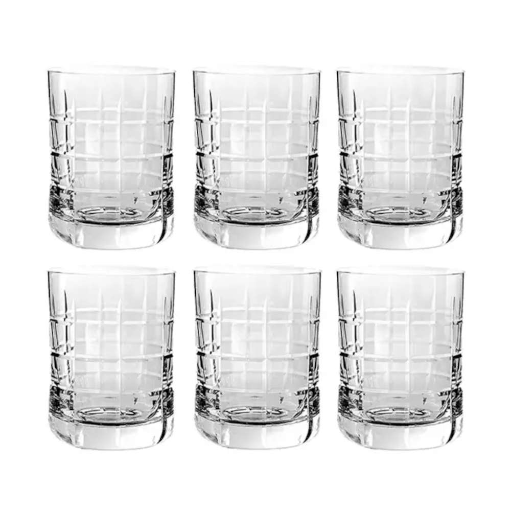 Jogo Com 6 Copos On The Rocks Cristal Strauss