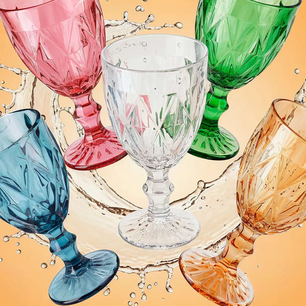 Jogo Com 6 Tacas Para Agua Diamond 320 Ml