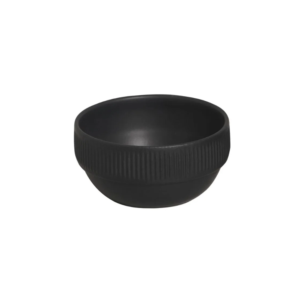 Jogo de Bowls Empilhavel Porto Brasil Linhas Preto Matte 330 Ml