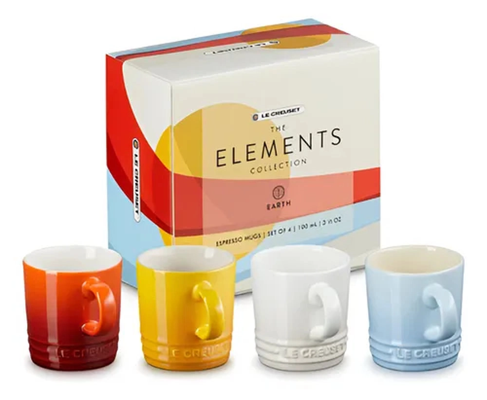 Jogo de Canecas Para Cappuccino Le Creuset Elements 200 Ml - 4 Pecas