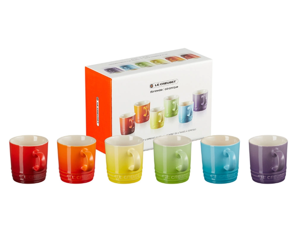 Jogo de Canecas Para Espresso Le Creuset Gift Collection 100 Ml 1 - 6 Peças Jogo de Canecas Para Espresso Le Creuset Gift Collection 100 Ml 1 - 6 Peças