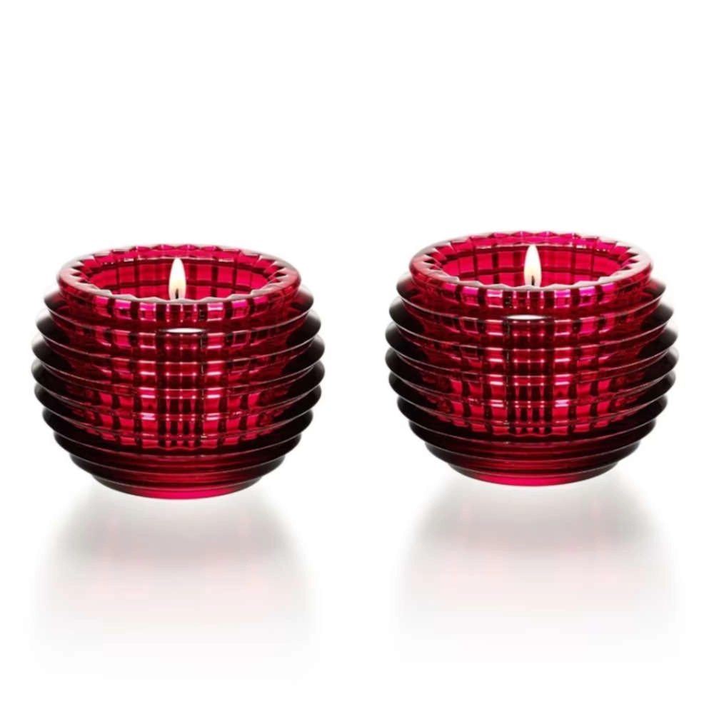 Jogo de Casticais Em Cristal Baccarat Eye Vermelho Jogo de Casticais Em Cristal Baccarat Eye Vermelho