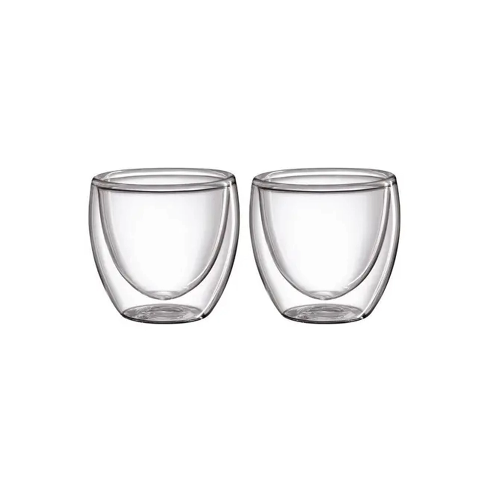 Jogo de Copos Para Café Espresso Parede Dupla Bono Home 80 Ml - 2 Peças