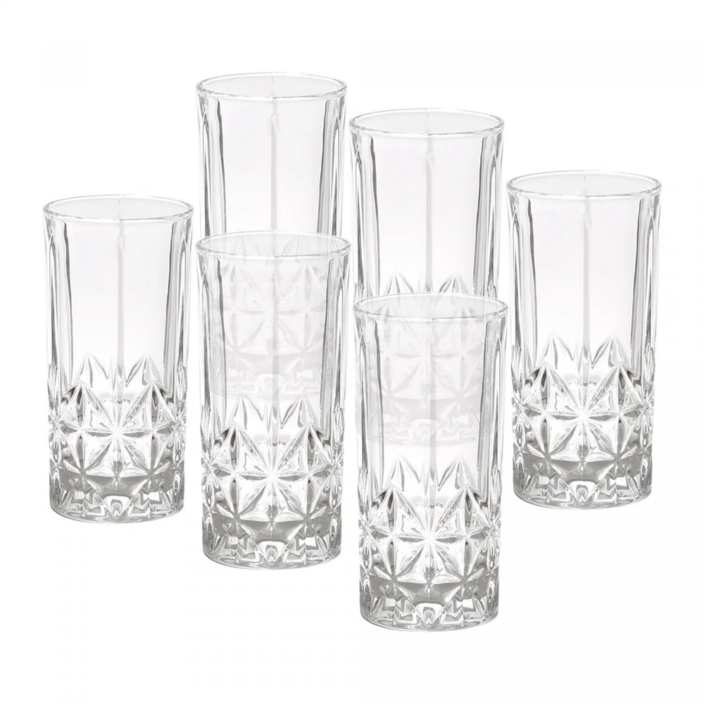 Jogo de Copos Para Long Drink Bon Gourmet Stella 330 Ml - 6 Pecas