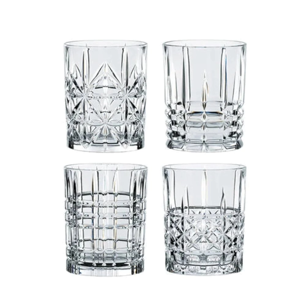 Jogo de Copos Para Whisky Nachtmann Highland 345 Ml -  4 Peças
