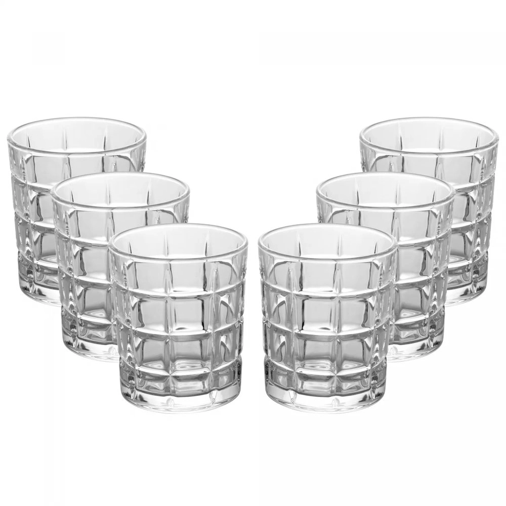 Jogo de Copos Para Whisky Wolff Brooklyn 320 Ml - 6 Peças