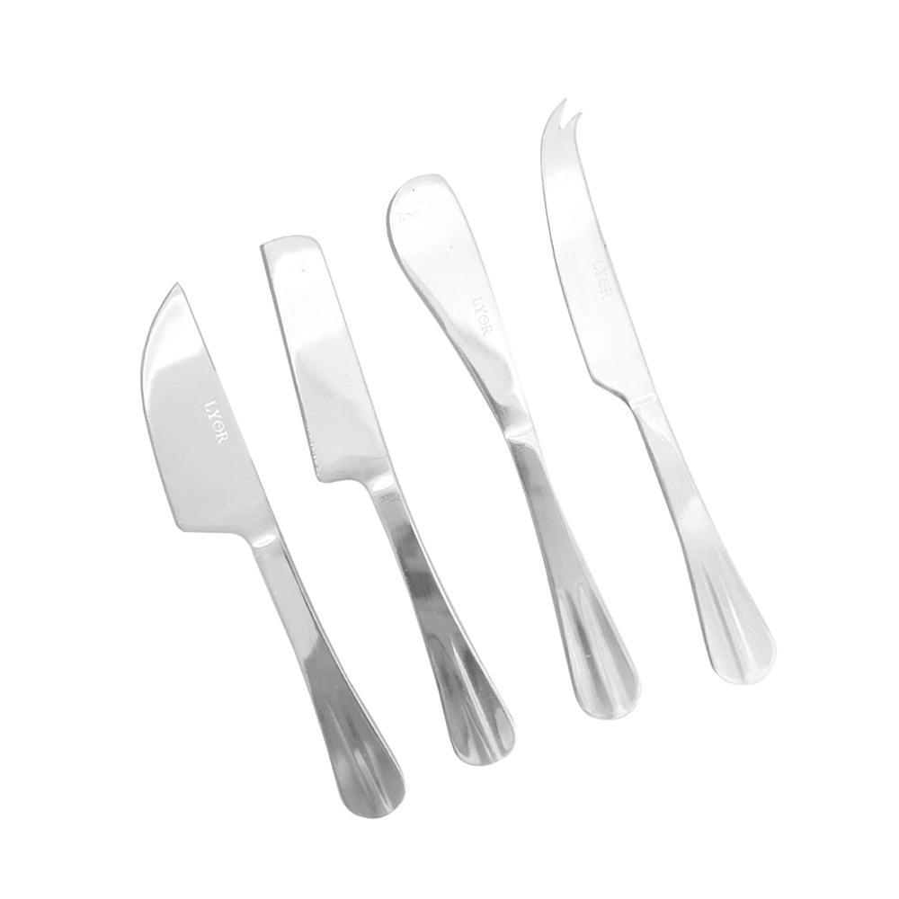 Jogo de Facas Para Queijo Lyor Positano - 4 Peças Jogo de Facas Para Queijo Lyor Positano - 4 Peças