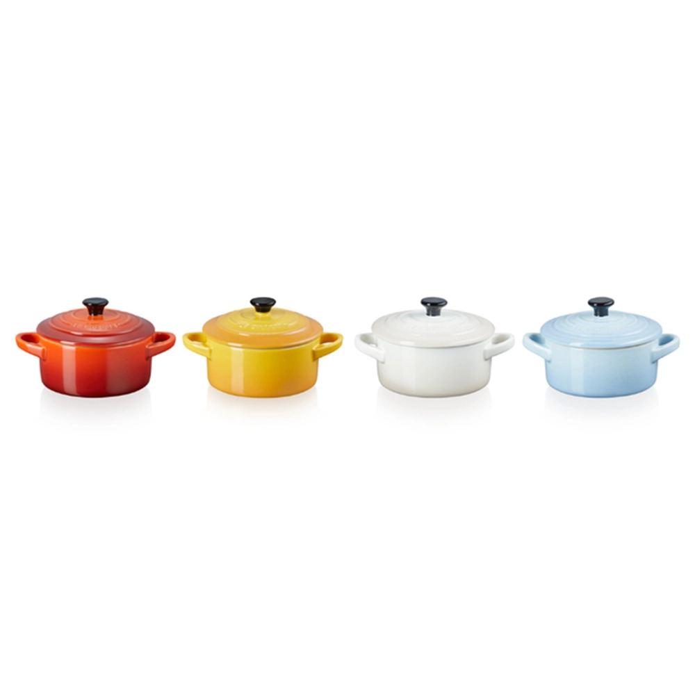 Jogo de Mini Cocottes Le Creuset Elements 10 Cm - 4 Peças