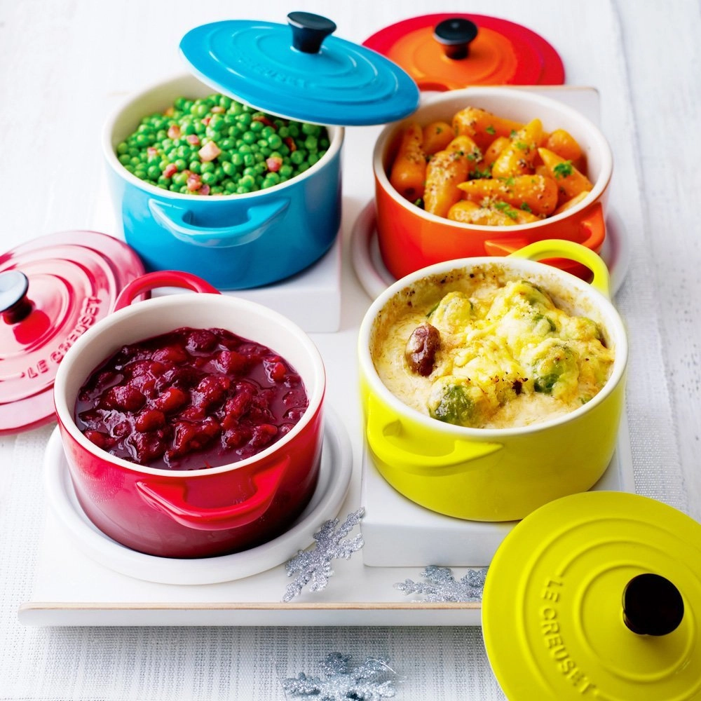 Jogo de Mini Cocottes Le Creuset Riviera 250 Ml - 4 Pecas