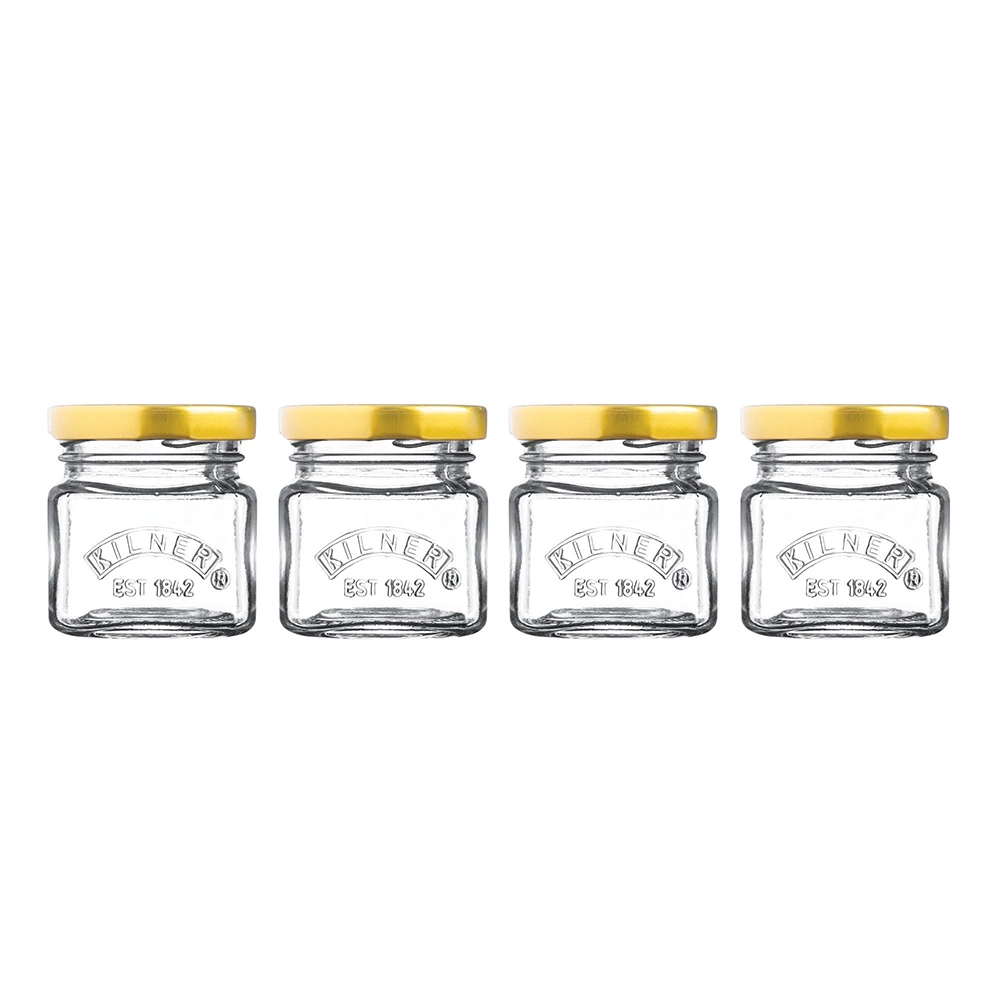 Jogo de Mini Potes Kilner 55 Ml - 4 Peças