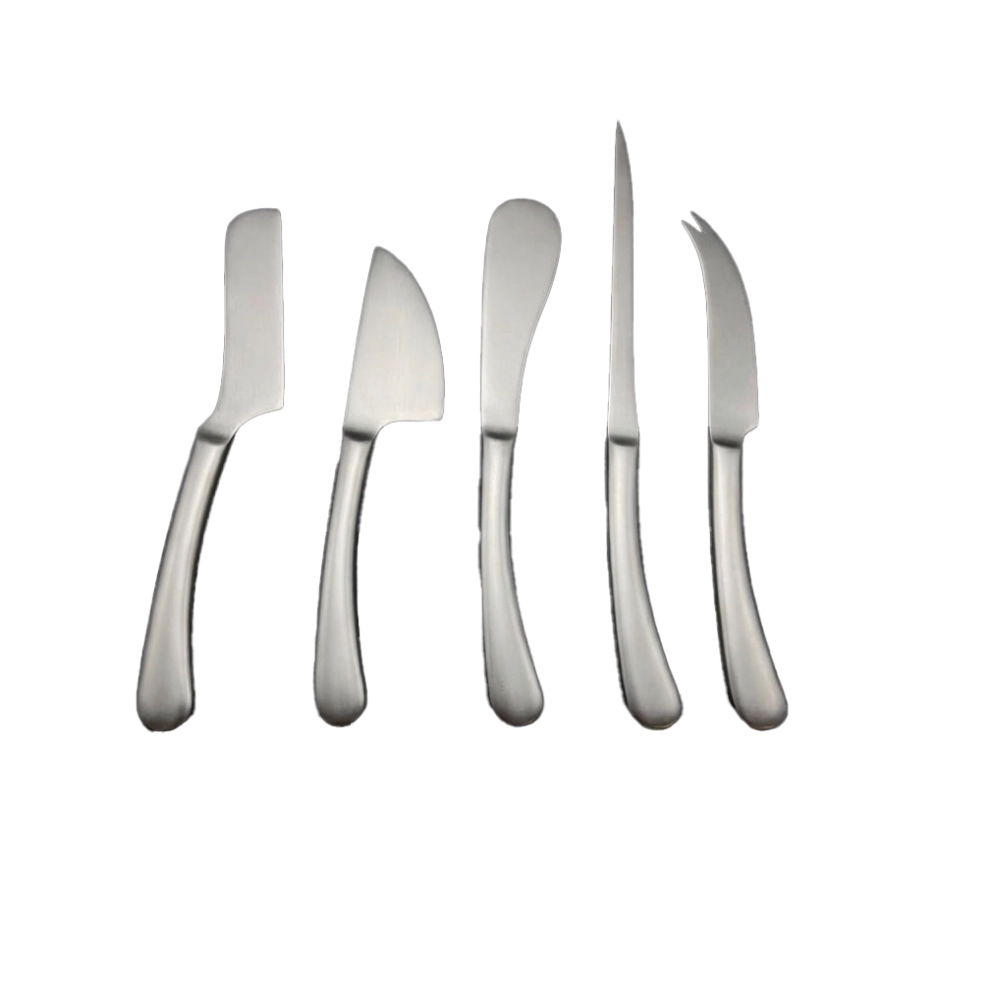 Jg C/ 5 Facas P/ Queijo - Aco Inox Jg C/ 5 Facas P/ Queijo - Aco Inox