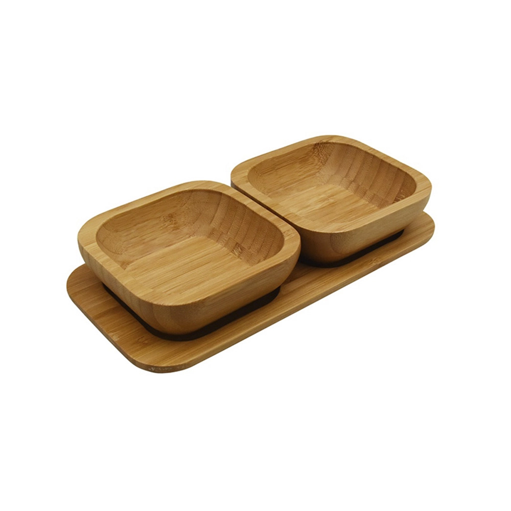 Jogo de Petisqueiras de Bambu Oikos - 2 Peças Jogo de Petisqueiras de Bambu Oikos - 2 Peças