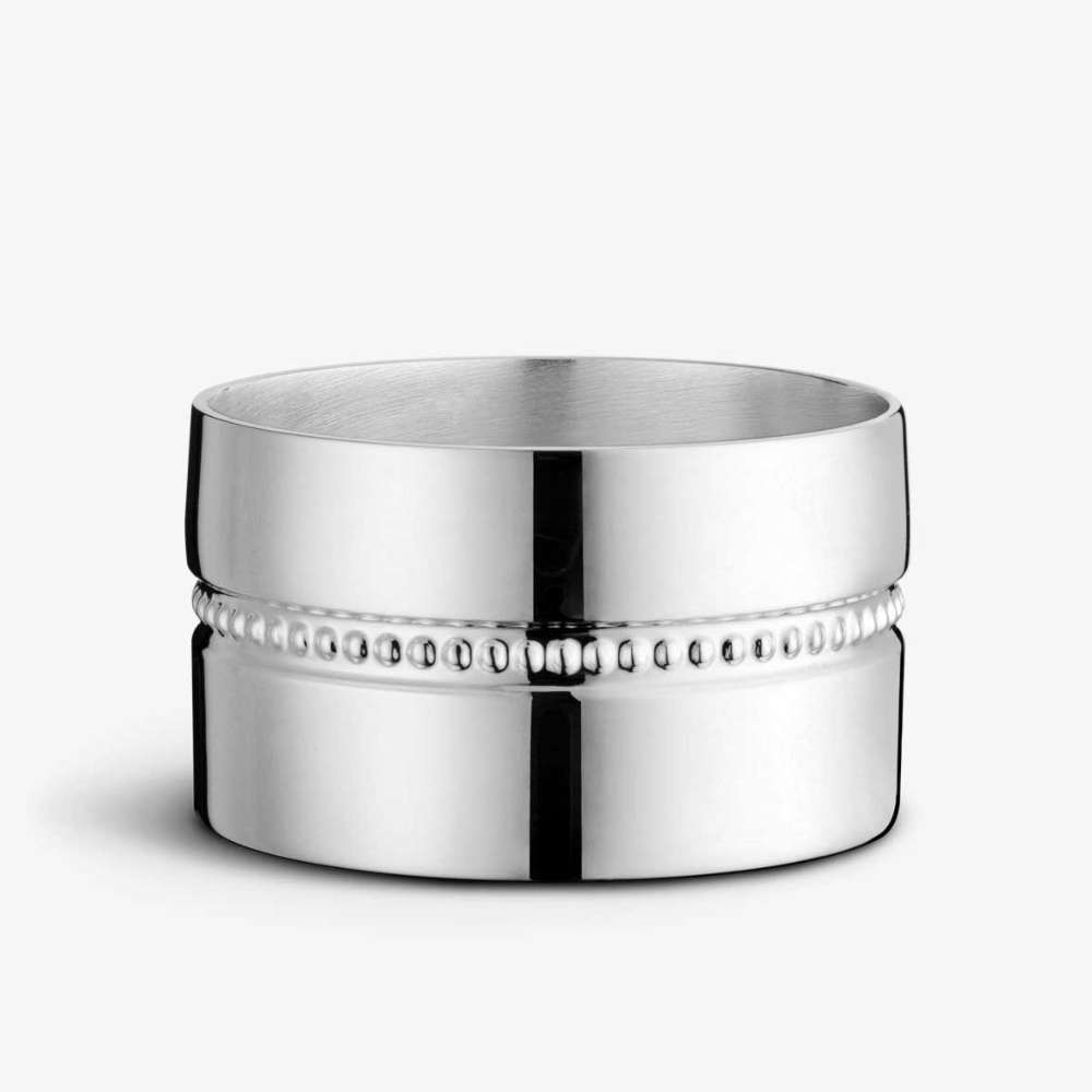 Jogo de Porta Guardanapos Redondo Orfevrerie Royale Perles 4 Pecas