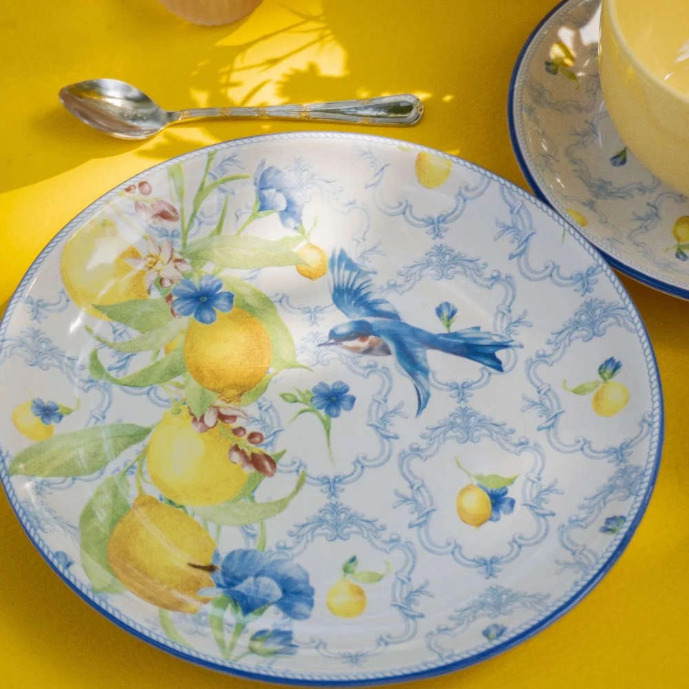 Jogo de Pratos de Sobremesa Coup Sicilia Ceramica Alleanza Jogo de Pratos de Sobremesa Coup Sicilia Ceramica Alleanza