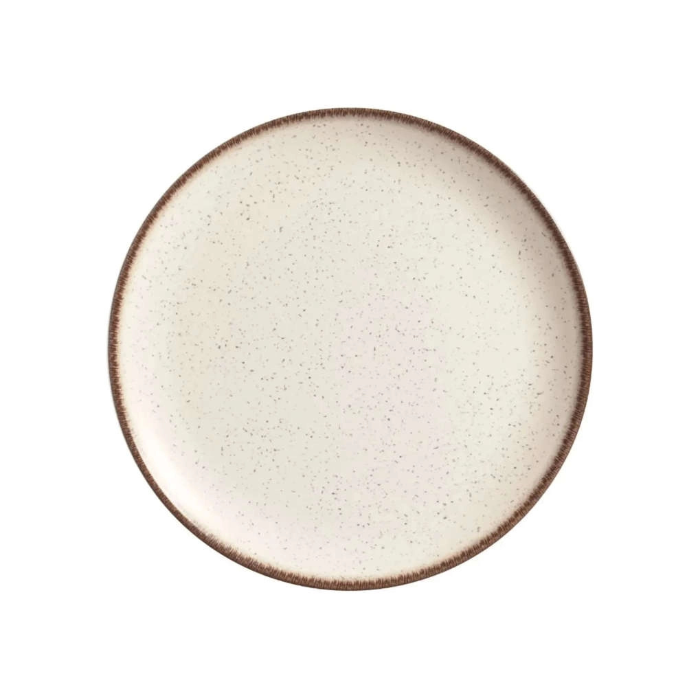 Jogo de Pratos de Sobremesa Coup Vanilla Ceramica Alleanza Jogo de Pratos de Sobremesa Coup Vanilla Ceramica Alleanza