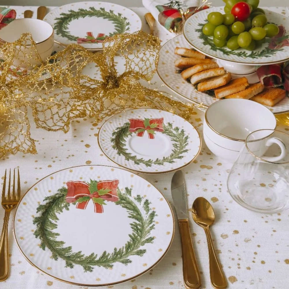 Jogo de Pratos de Sobremesa Harmonia Ceramica Alleanza Jogo de Pratos de Sobremesa Harmonia Ceramica Alleanza