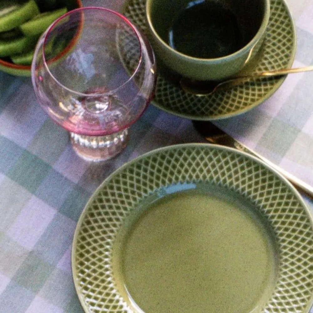 Jogo de Pratos de Sobremesa Verde Esperanca Ceramica Alleanza Jogo de Pratos de Sobremesa Verde Esperanca Ceramica Alleanza