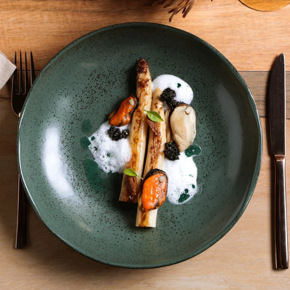 Jogo de Pratos Fundo Porto Brasil Bio Greenery - 6 Pecas