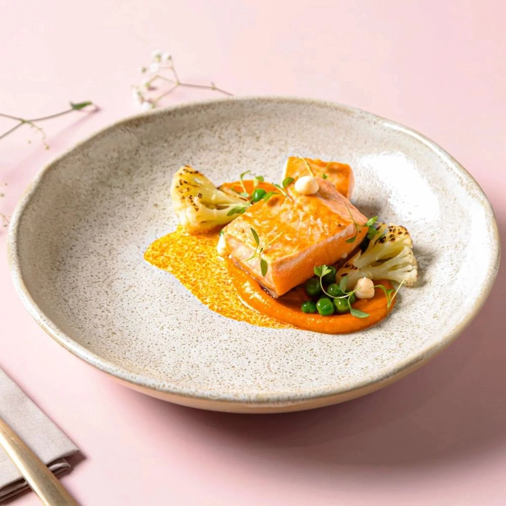 Jogo de Pratos Fundo Porto Brasil Bio Vanilla 22,5 Cm - 6 Pecas