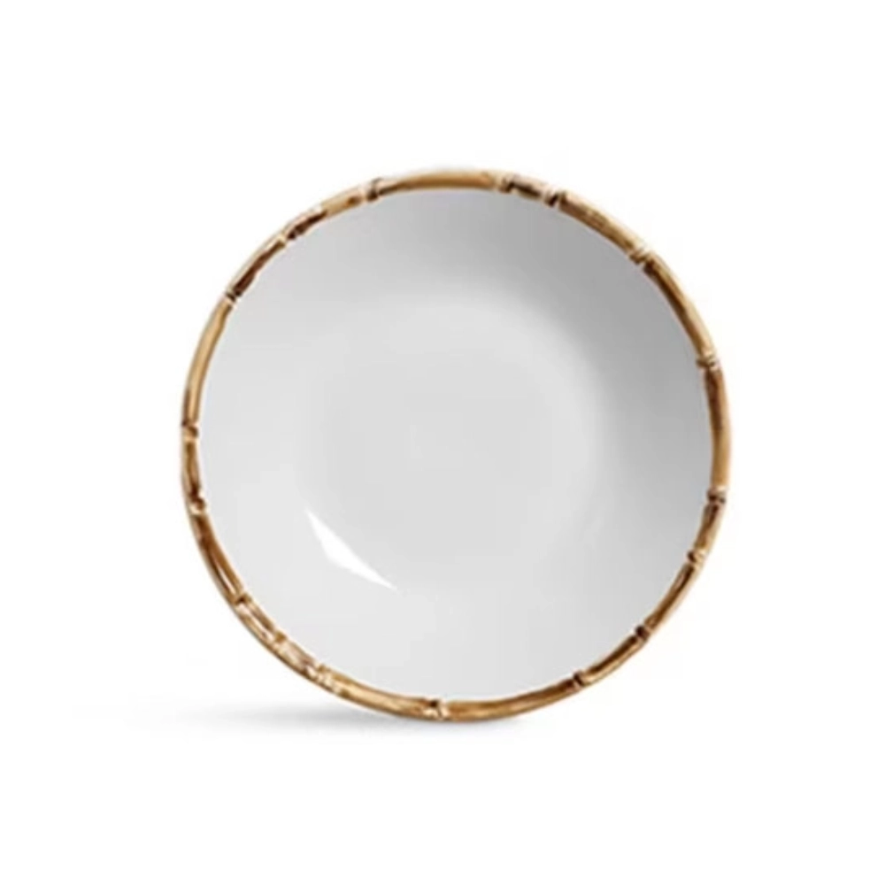 Jogo de Pratos Fundos Bambu Scalla - 6 Pecas Jogo de Pratos Fundos Bambu Scalla - 6 Pecas