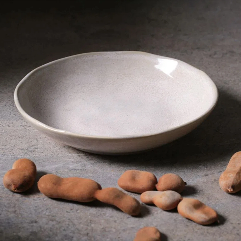 Jogo de Pratos Fundos Porto Brasil Bio Latte 22,5 Cm - 6 Peças