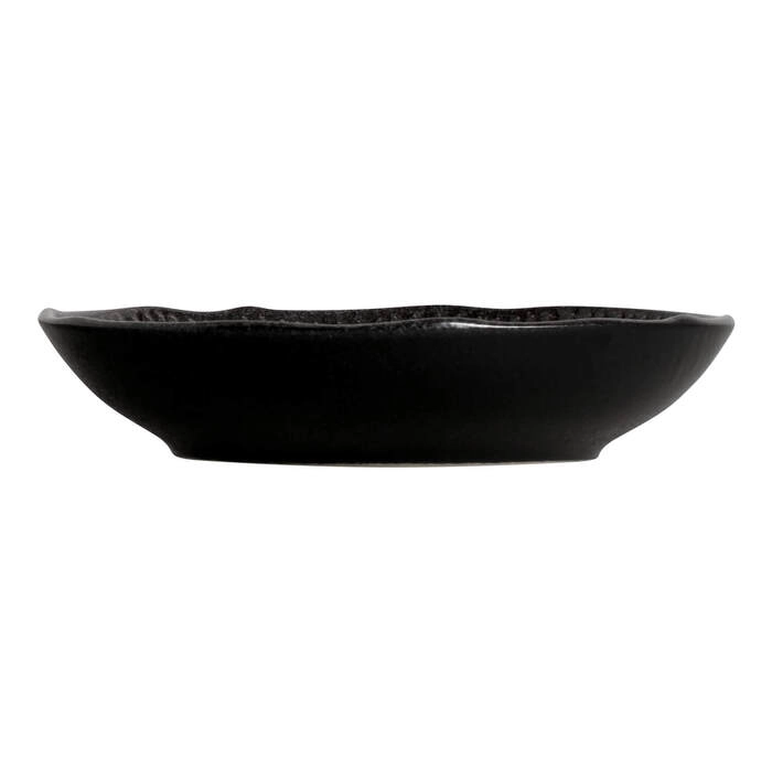 Jogo de Pratos Fundos Porto Brasil Linhas Black Sand 22,5 Cm - 6 Peças