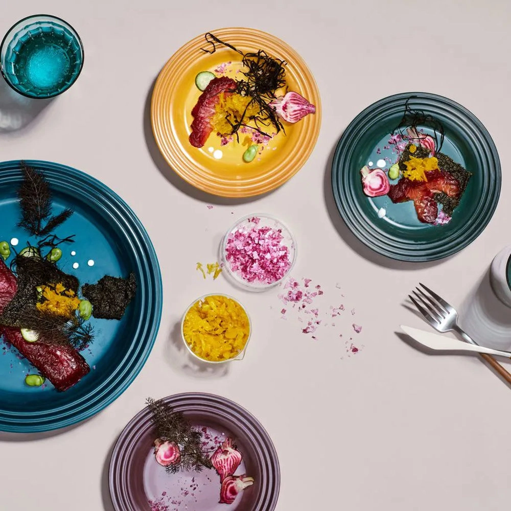 Jogo de Pratos Para Aperitivo Le Creuset Riviera 17 Cm - 4 Peças