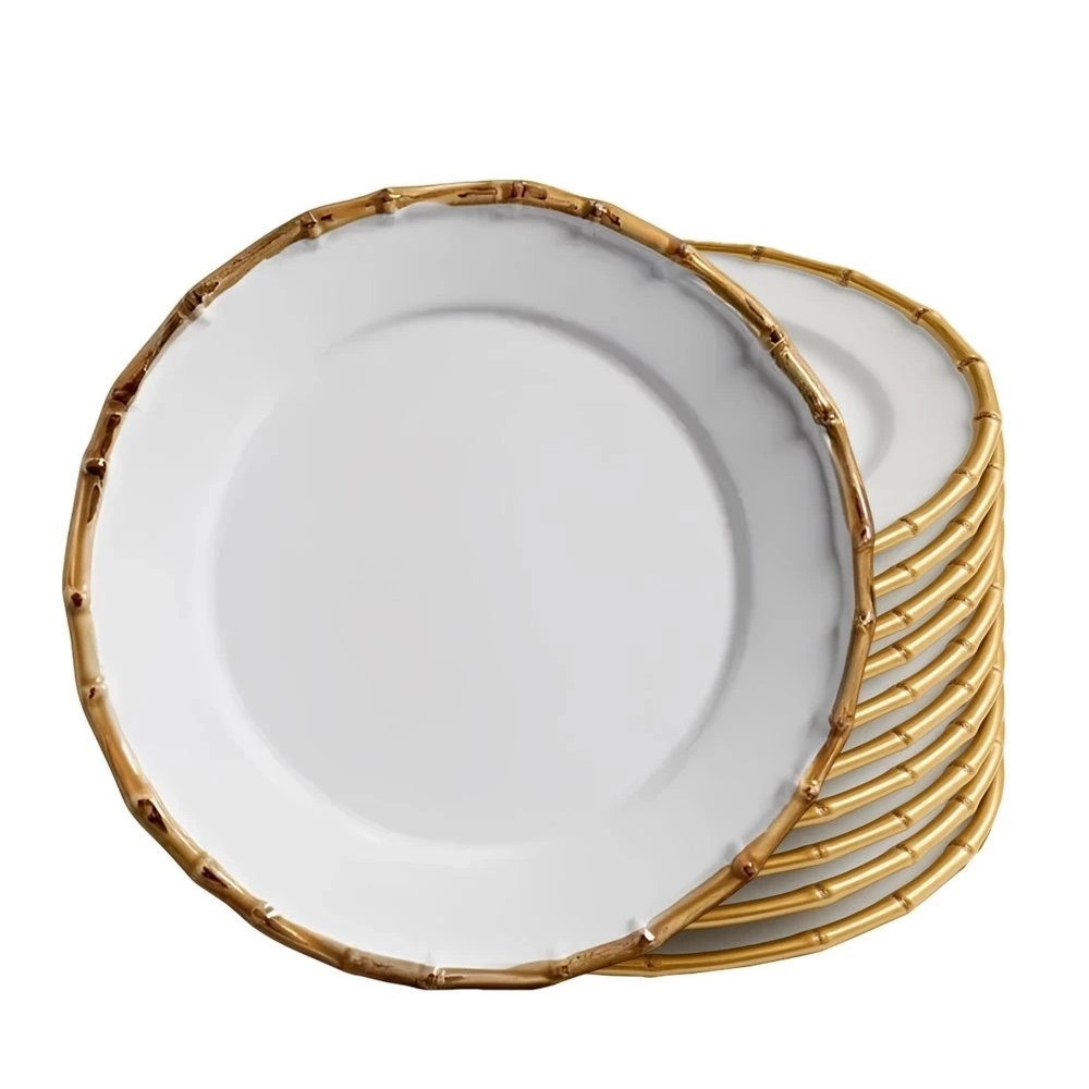 Jogo de Pratos Para Sobremesa Bambu Scalla- 6 Pecas Jogo de Pratos Para Sobremesa Bambu Scalla- 6 Pecas