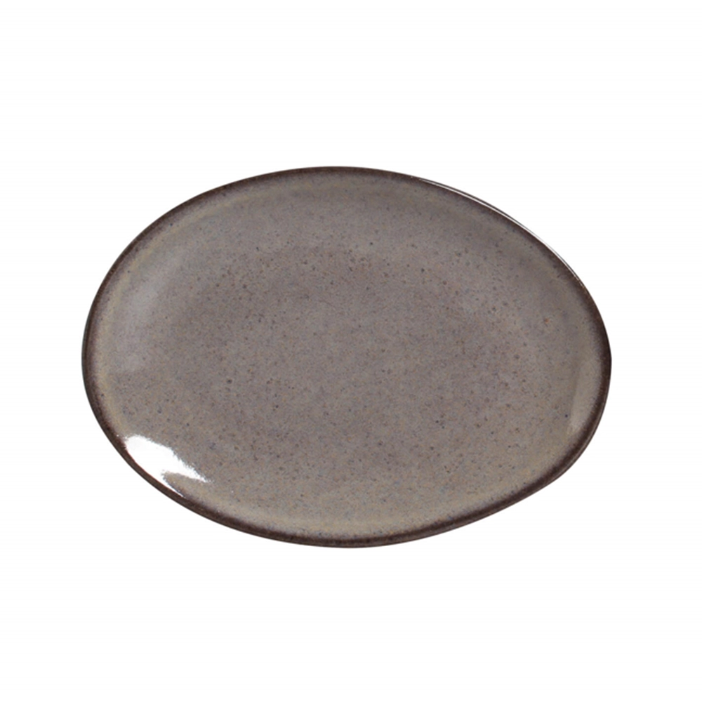 Jogo de Pratos Para Sobremesa Ovais Porto Brasil Orgânico Tourmaline 22,5 Cm - 6 Peças