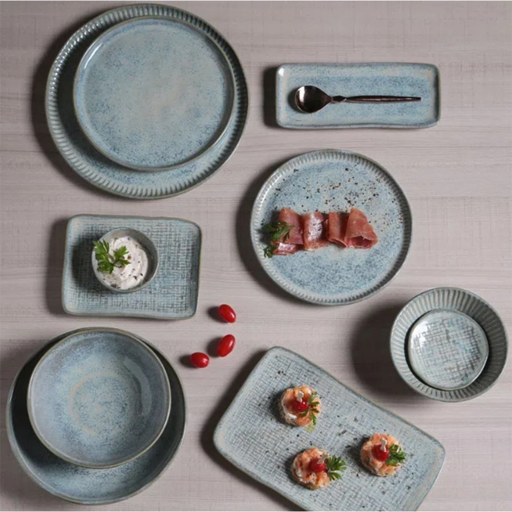 Jogo de Pratos Para Sobremesa Porto Brasil Bio Green Granite 21,5 Cm - 6 Peças