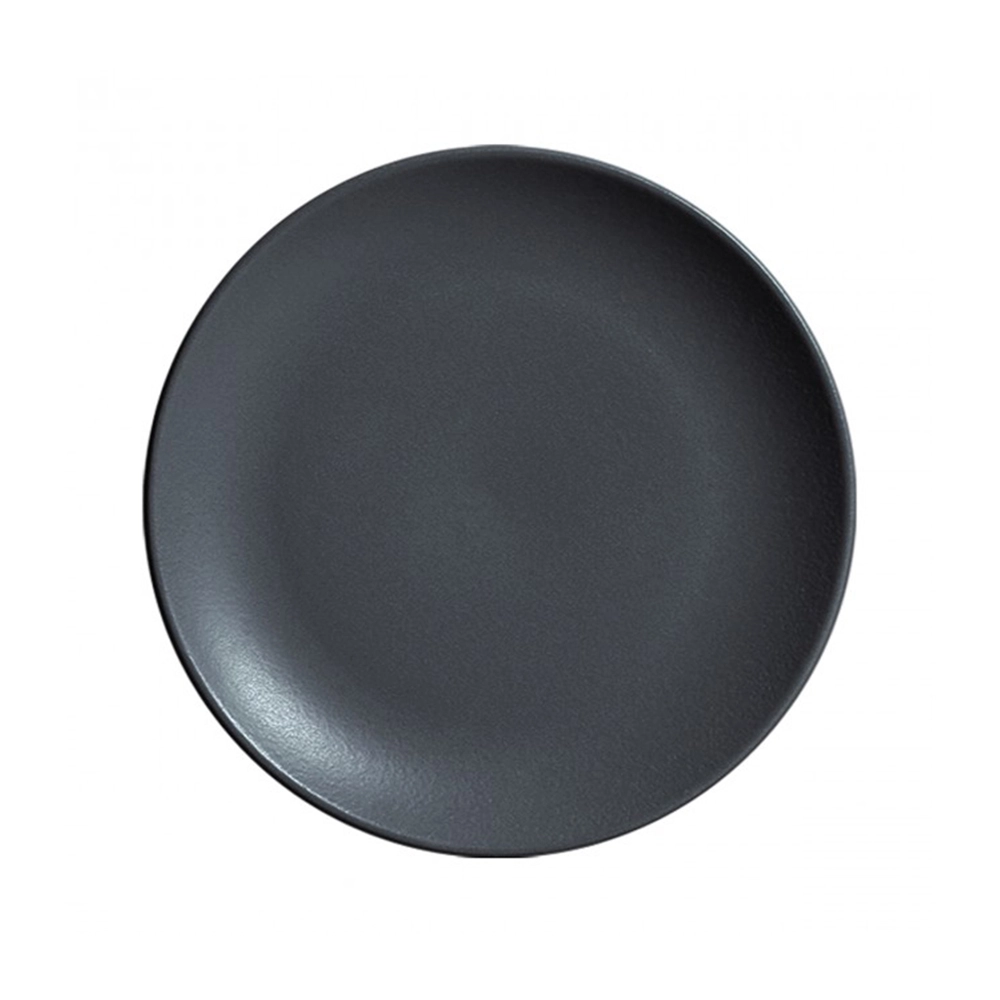 Jogo de Pratos Para Sobremesa Porto Brasil Coup Stoneware Charcoal 19,4 Cm - 6 Peças