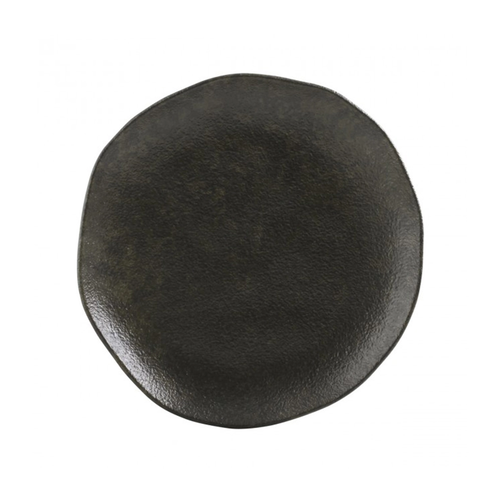 Jogo de Pratos Para Sobremesa Porto Brasil Orgânico Onyx 19,5 Cm - 6 Peças