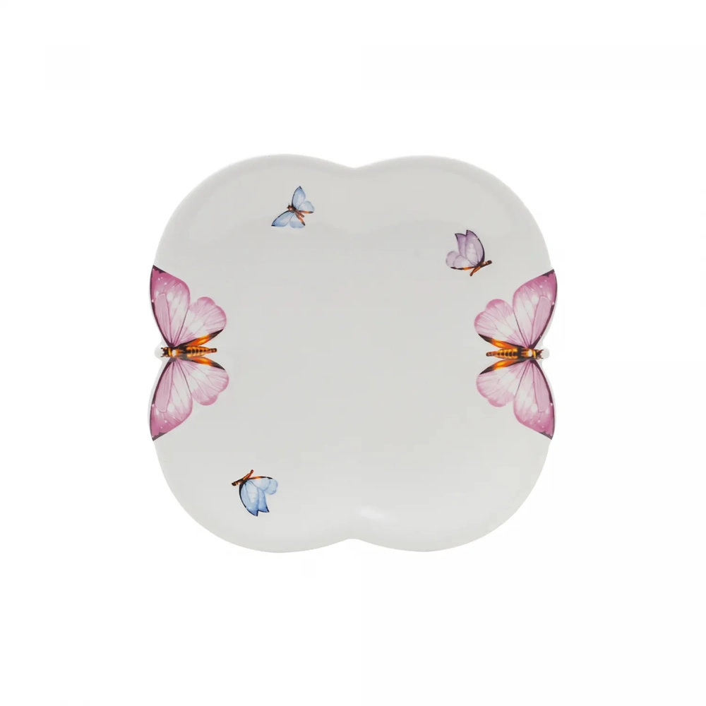 Jogo de Pratos Para Sobremesa Wolff Borboleta 19 Cm - 6 Pecas