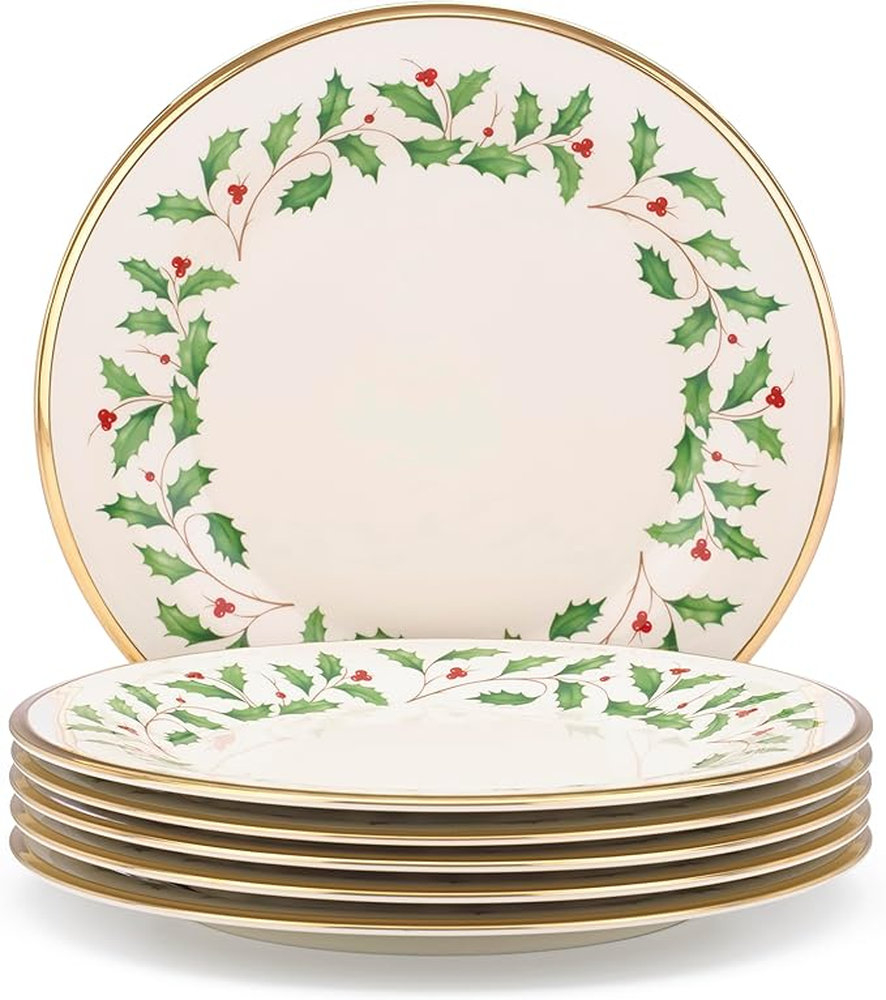 Jogo de Pratos Rasos Lenox Holiday 27 Cm - 6 Pecas Jogo de Pratos Rasos Lenox Holiday 27 Cm - 6 Pecas