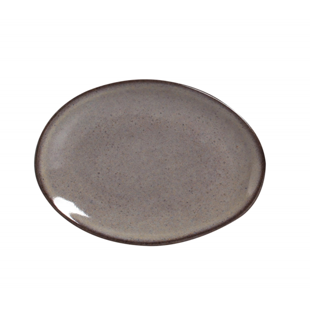 Jogo de Pratos Rasos Ovais Porto Brasil Orgânico Tourmaline 29 Cm - 6 Peças Jogo de Pratos Rasos Ovais Porto Brasil Orgânico Tourmaline 29 Cm - 6 Peças