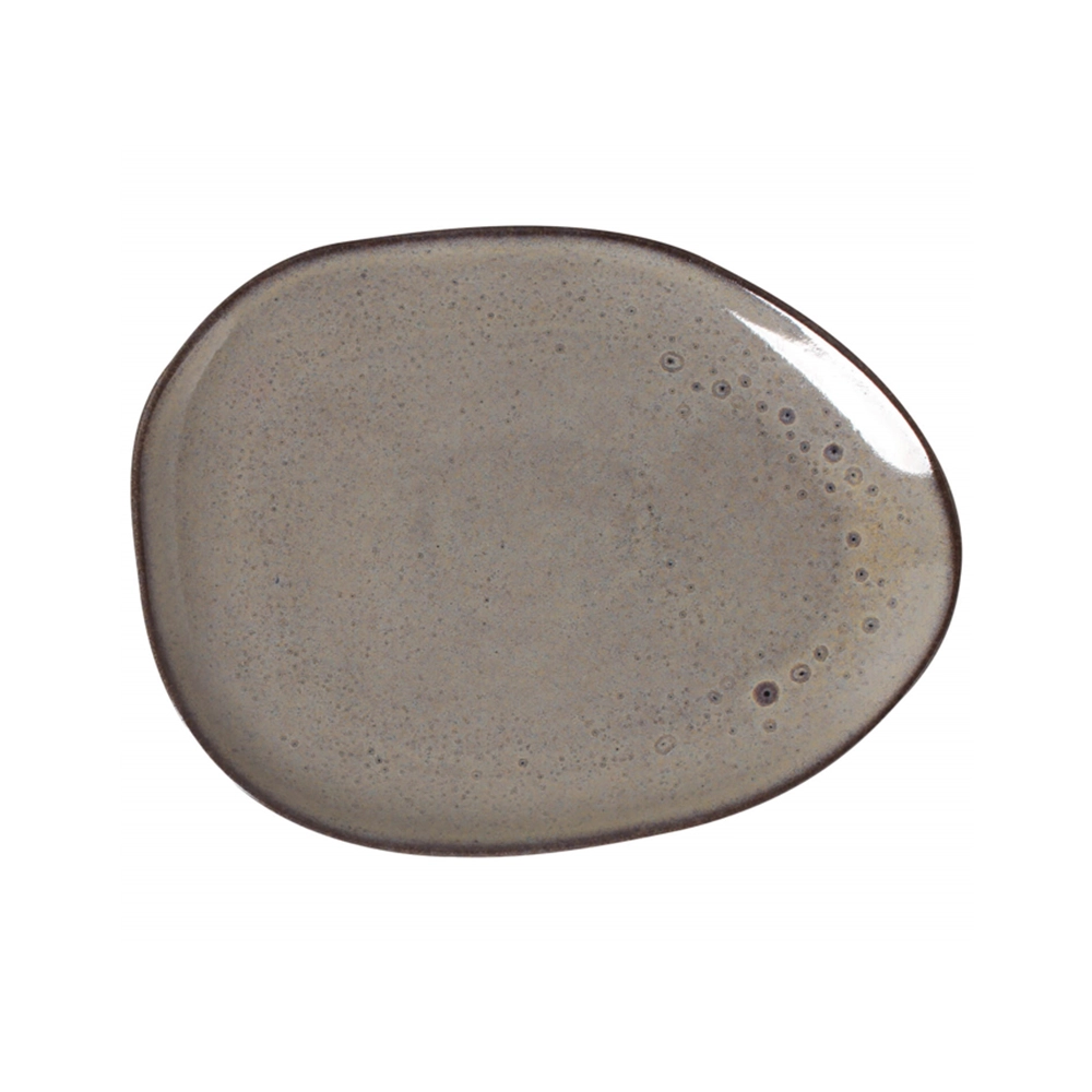 Jogo de Pratos Rasos Ovais Porto Brasil Orgânico Tourmaline 29 Cm - 6 Peças Jogo de Pratos Rasos Ovais Porto Brasil Orgânico Tourmaline 29 Cm - 6 Peças