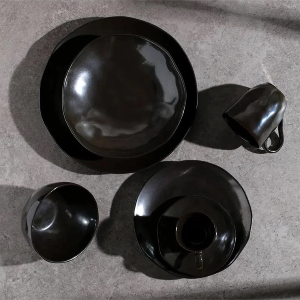 Jogo de Pratos Rasos Porto Brasil Orgânico Ferrum 26,5 Cm - 6 Peças