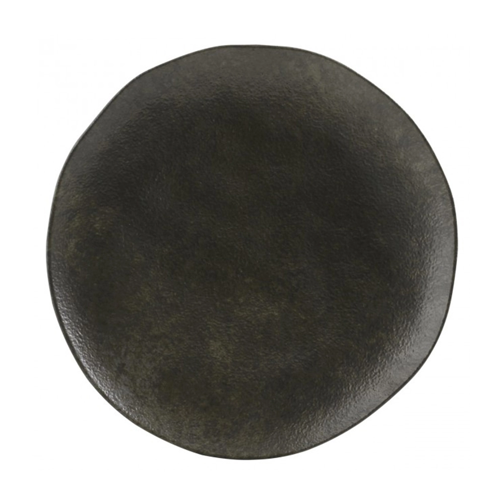 Jogo de Pratos Rasos Porto Brasil Orgânico Onyx 26,5 Cm - 6 Peças