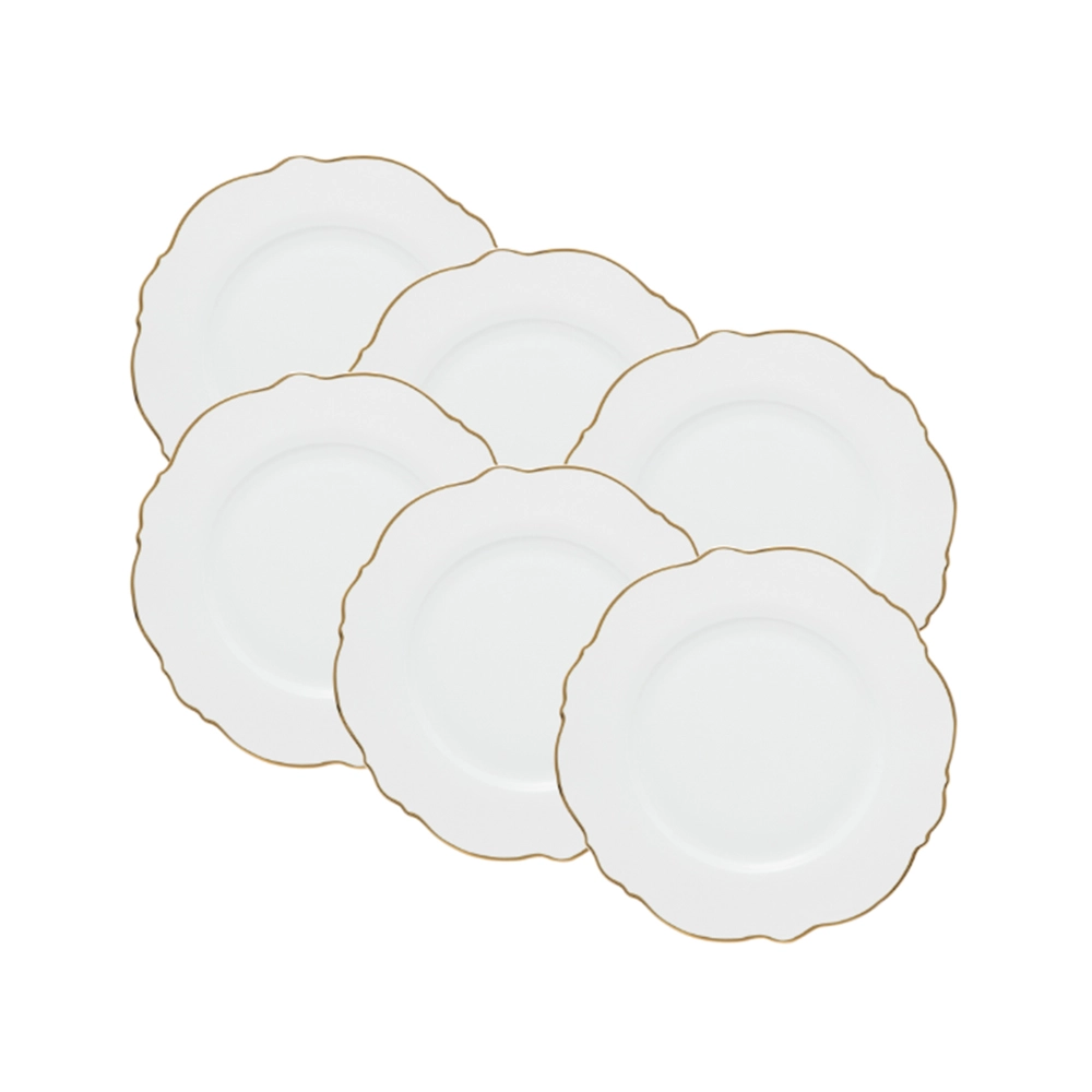 Jogo de Pratos Rasos Wolff Maldivas 28 Cm - 6 Peças Jogo de Pratos Rasos Wolff Maldivas 28 Cm - 6 Peças