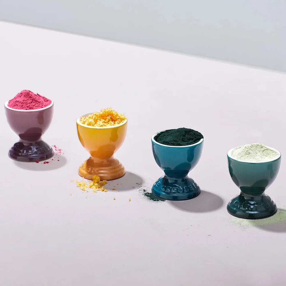 Jogo de Suportes Para Ovo Le Creuset Botanique - 4 Peças Jogo de Suportes Para Ovo Le Creuset Botanique - 4 Peças