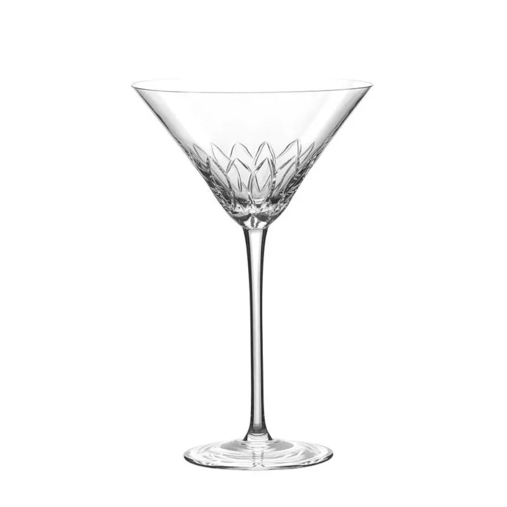 Jogo de Tacas Para Dry Martini Strauss Sommelier Lapidacao 160 320 Ml