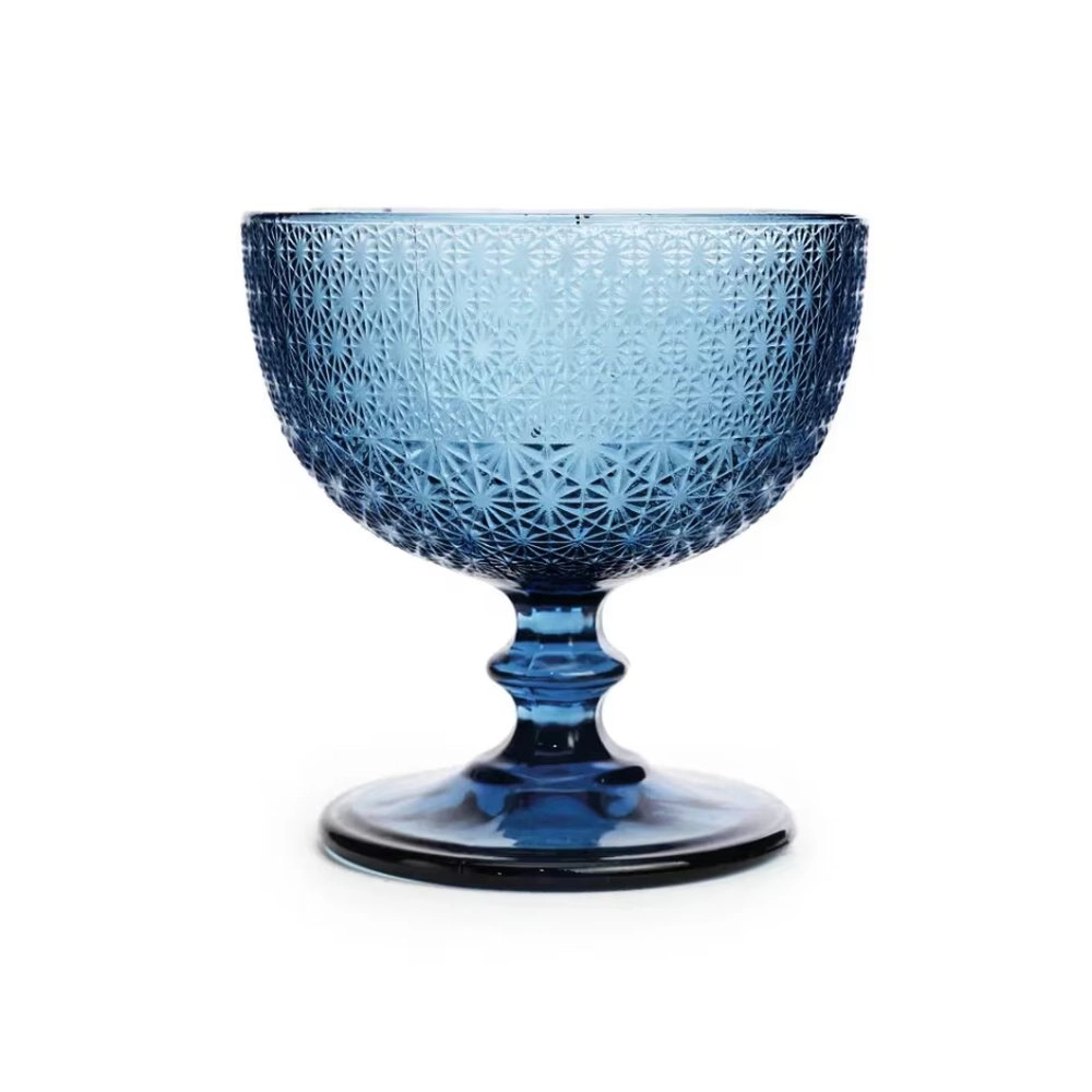 Jogo de Tacas Para Sobremesa Hub.me Com Detalhe Texturizado Azul 290 Ml - 4 Pecas Jogo de Tacas Para Sobremesa Hub.me Com Detalhe Texturizado Azul 290 Ml - 4 Pecas